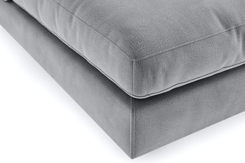 Arken 4-sits Modulsoffa i Sammet - Ljusgrå - Möbler - Vardagsrum - Soffor - Modulsoffor - Komplett modulsoffa