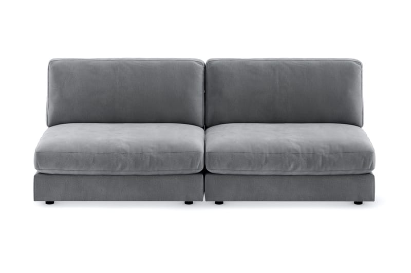 Arken 4-sits Modulsoffa i Sammet - Ljusgrå - Möbler - Vardagsrum - Soffor - Modulsoffor - Komplett modulsoffa