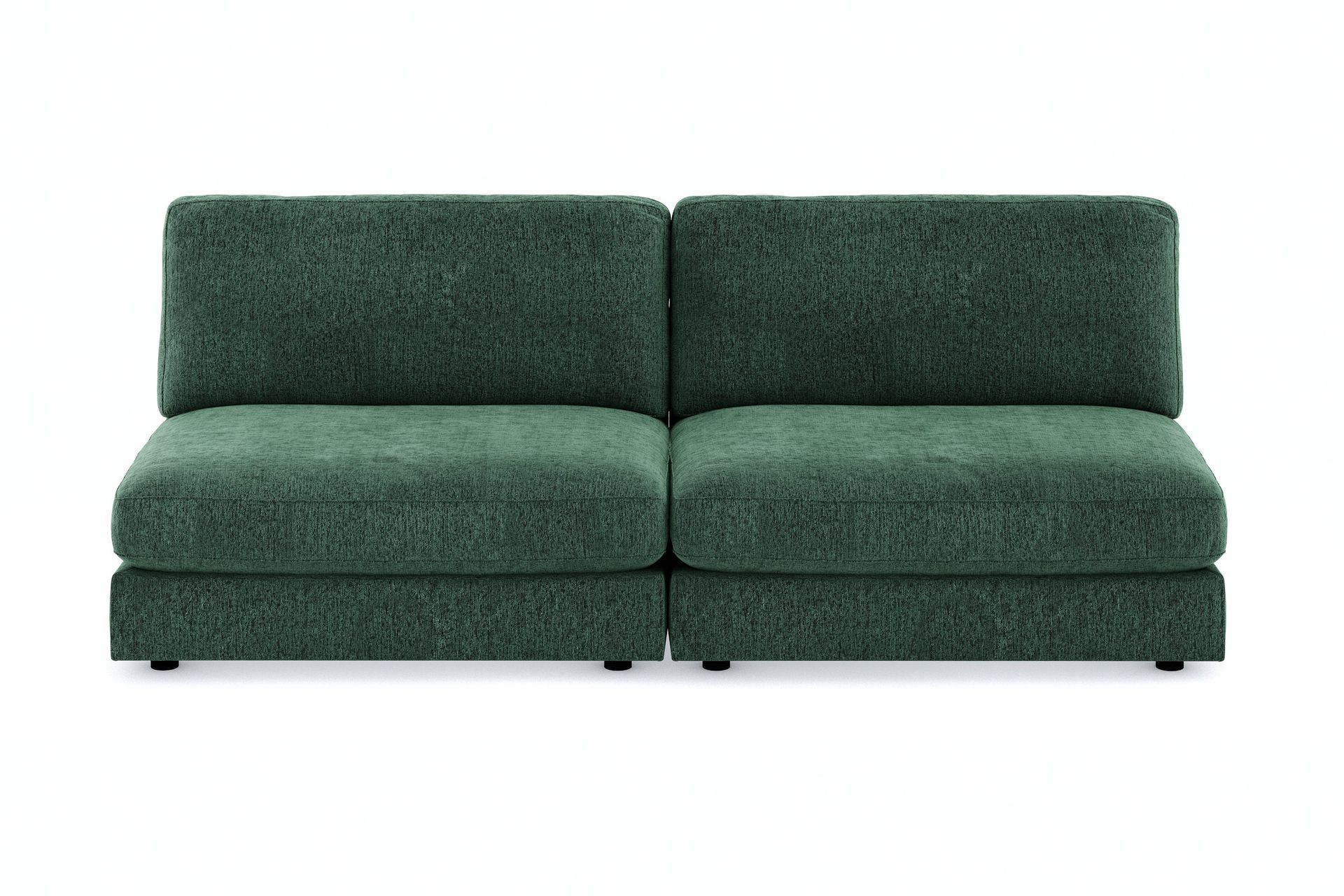 arken 4-sits modulsoffa i sammet - mörkgrön