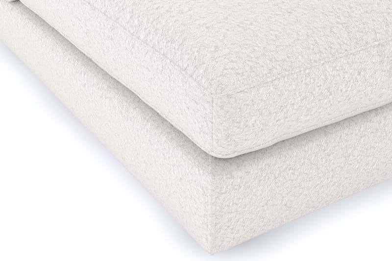 Arken 6-sits Vändbar U-formad Modulsoffa med Divan + Fotpall i Bouclé - Vit - Möbler - Vardagsrum - Soffor - Modulsoffor - Komplett modulsoffa