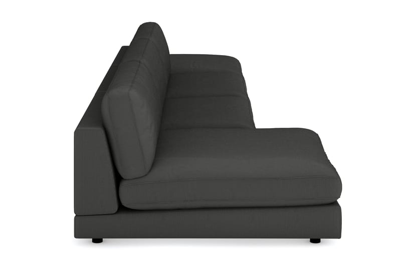 Arken 6-sits Vändbar U-formad Modulsoffa med Divan + Fotpall i Manchester - Mörkgrå - Möbler - Vardagsrum - Soffor - Modulsoffor - Komplett modulsoffa