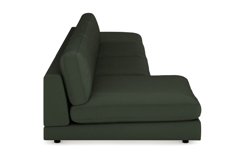 Arken 6-sits Vändbar U-formad Modulsoffa med Divan + Fotpall i Manchester - Mörkgrön - Möbler - Vardagsrum - Soffor - Modulsoffor - Komplett modulsoffa