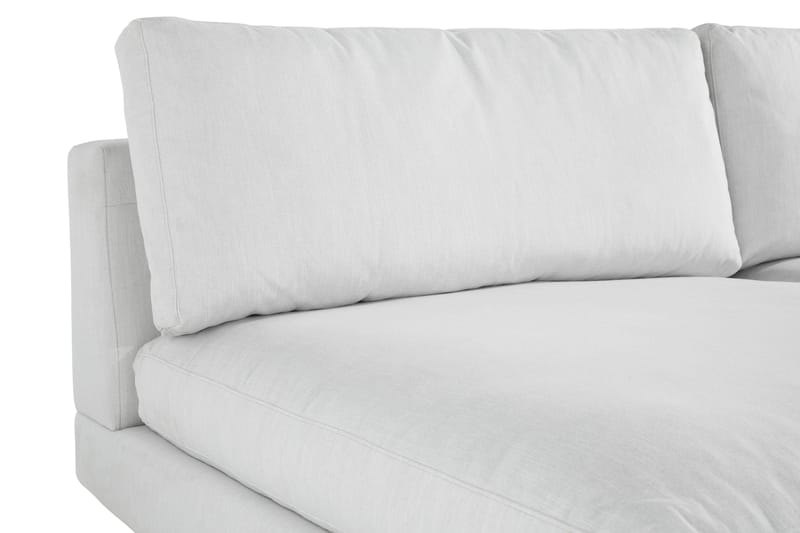 Arken 6-sits Vändbar U-formad Modulsoffa med Divan + Fotpall i Tyg - Ljusgrå - Möbler - Vardagsrum - Soffor - Modulsoffor - Komplett modulsoffa