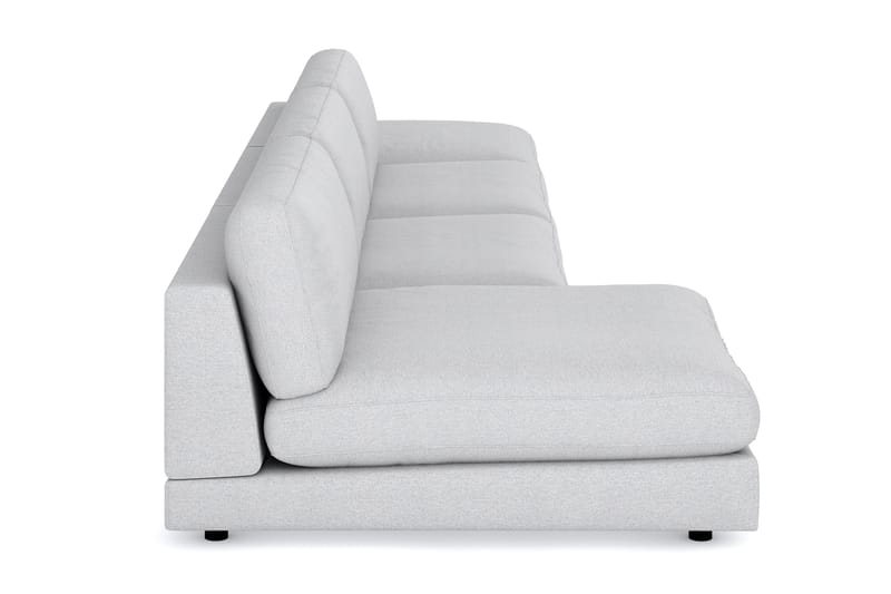 Arken 6-sits Vändbar U-formad Modulsoffa med Divan + Fotpall i Tyg - Ljusgrå - Möbler - Vardagsrum - Soffor - Modulsoffor - Komplett modulsoffa