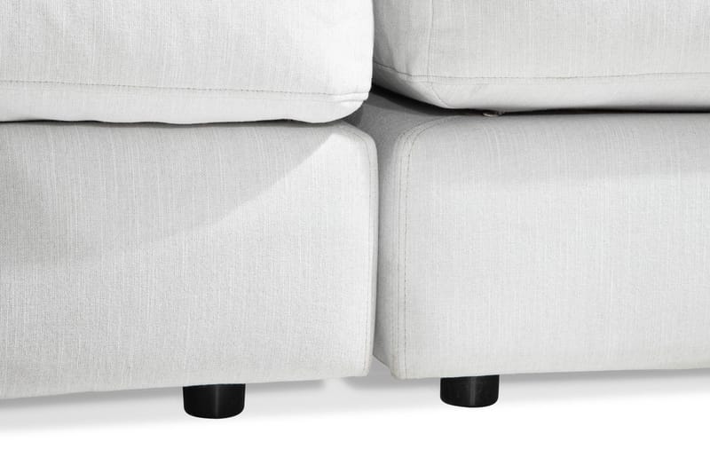 Arken 6-sits Vändbar U-formad Modulsoffa med Divan + Fotpall i Tyg - Ljusgrå - Möbler - Vardagsrum - Soffor - Modulsoffor - Komplett modulsoffa