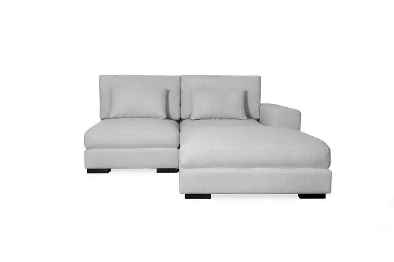 Dubai Divansoffa Höger - Ljusgrå - Möbler - Vardagsrum - Soffor - Modulsoffor - Komplett modulsoffa