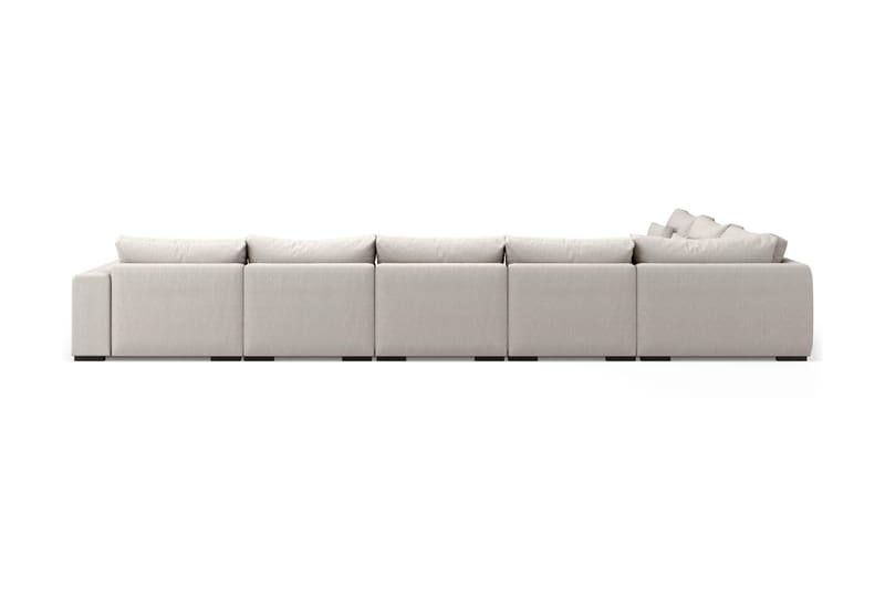 Dubai Stor U-modulsoffa Byggbar med Divan Höger Extra Djup - Ljus / Beige - Möbler - Vardagsrum - Soffor - Modulsoffor - Komplett modulsoffa