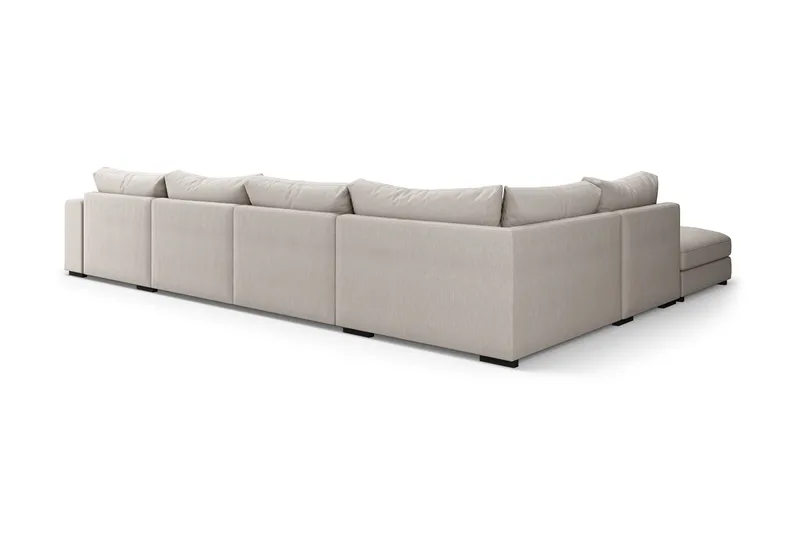 Dubai Stor U-modulsoffa med Divan Höger 432 cm Extra Djup - Beige - Möbler - Vardagsrum - Soffor - Modulsoffor - Komplett modulsoffa