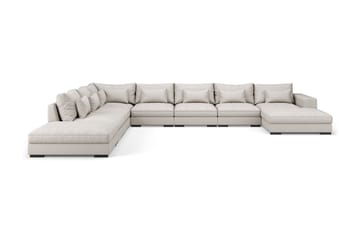 Dubai U-modulsoffa Large med Divan Höger Beige