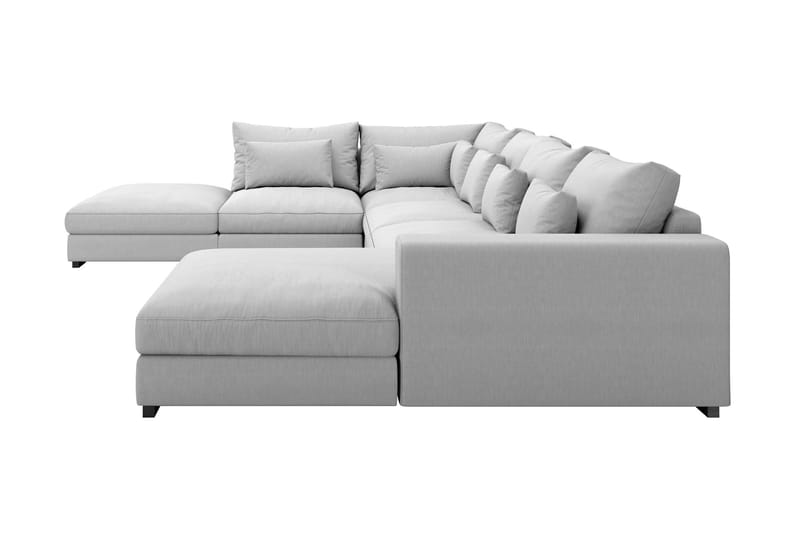 Dubai U-modulsoffa med Divan Höger Ljusgrå - Möbler - Vardagsrum - Soffor - Modulsoffor - Komplett modulsoffa