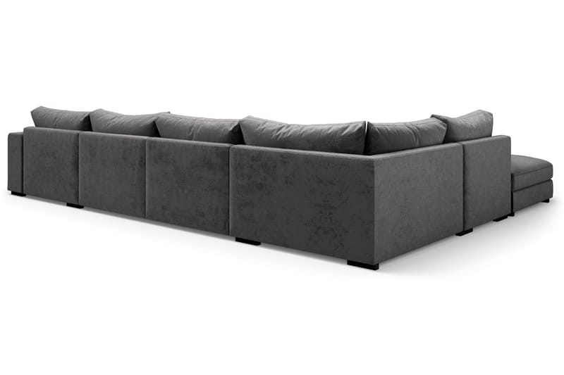Dubai U-modulsoffa med Divan Höger Sammet Mörkgrå - Möbler - Vardagsrum - Soffor - Modulsoffor - Komplett modulsoffa