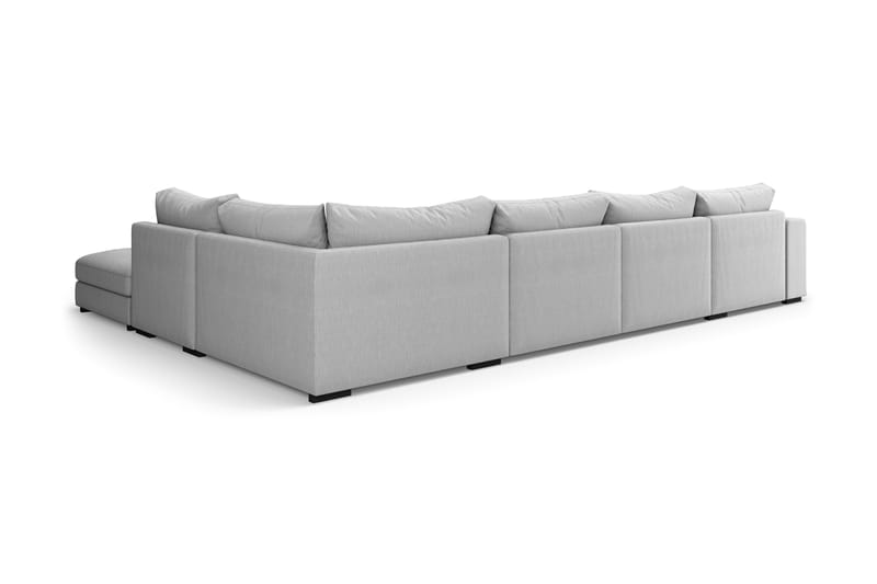Dubai U-modulsoffa med Divan Vänster Ljusgrå - Möbler - Vardagsrum - Soffor - Modulsoffor - Komplett modulsoffa