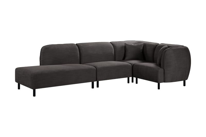 HARRIETVILLE 4-sits Modulsoffa med Schäslong Mörkgrå - Möbler - Vardagsrum - Soffor - Modulsoffor - Komplett modulsoffa