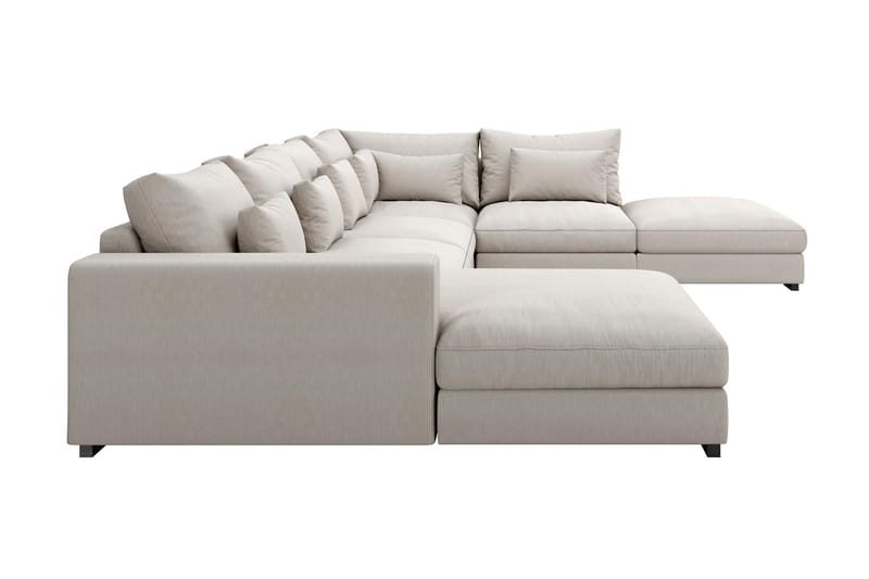 HAVANA U-modulsoffa med Divan Vänster Beige - Möbler - Vardagsrum - Soffor - Modulsoffor - Komplett modulsoffa