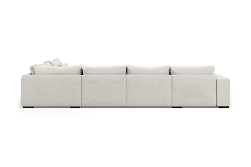 HAVANA U-modulsoffa med Divan Vänster Sammet Vit - Möbler - Vardagsrum - Soffor - Modulsoffor - Komplett modulsoffa