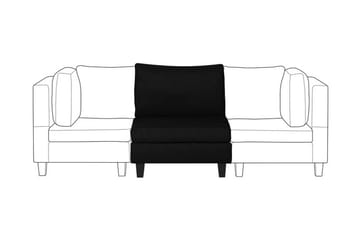 Skintebo Modulsoffa - Svart - Möbler - Vardagsrum - Soffor - Modulsoffor - Mittmodul