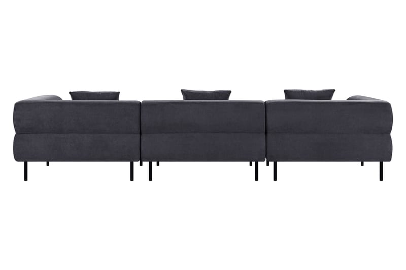 YELVERTON 3-sits Modulsoffa Divan Höger Blå - Möbler - Vardagsrum - Soffor - Modulsoffor - Komplett modulsoffa