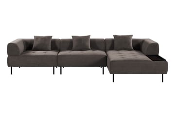 YELVERTON 3-sits Modulsoffa Divan Höger Grå
