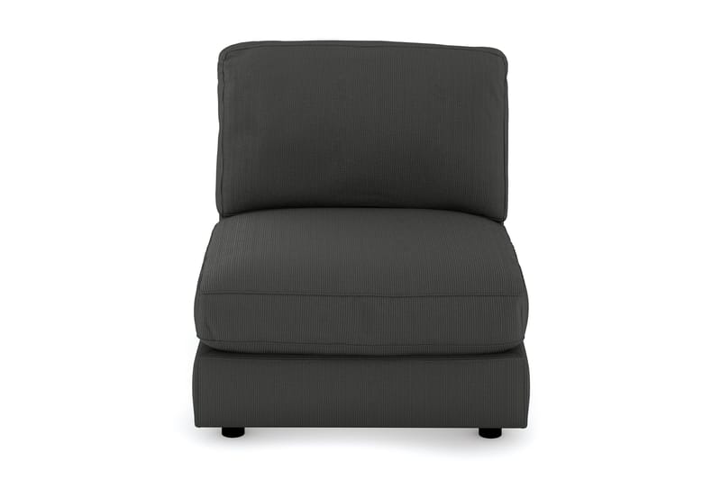 Arken 1-sits Mittmodul i Manchester 90 cm bred - Mörkgrå - Möbler - Vardagsrum - Soffor - Modulsoffor - Mittmodul
