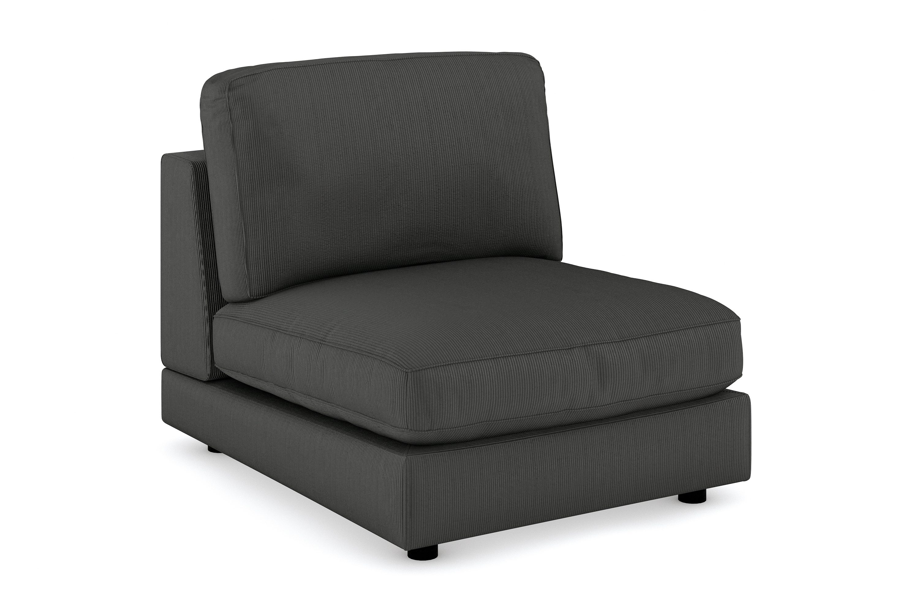 arken 1-sits mittmodul i manchester 90 cm bred - mörkgrå