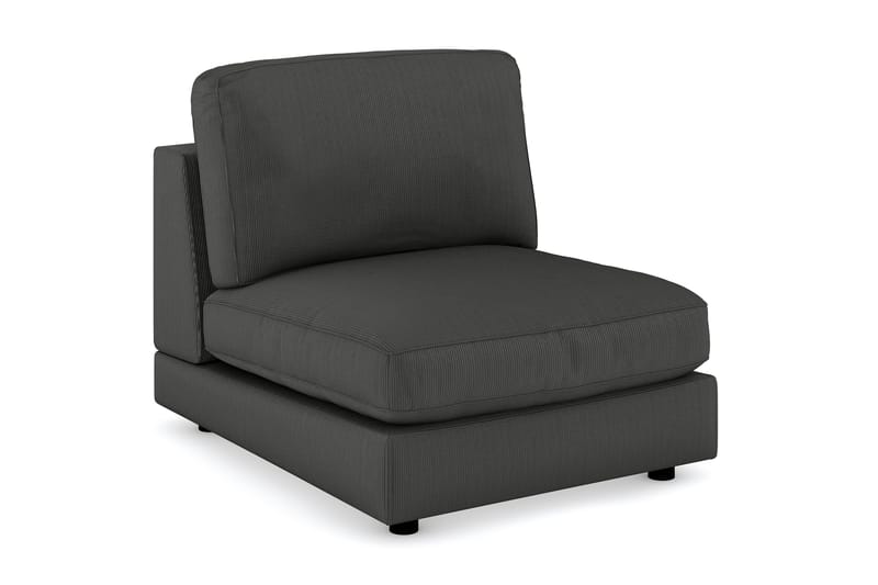 Arken 1-sits Mittmodul i Manchester 90 cm bred, Mörkgrå