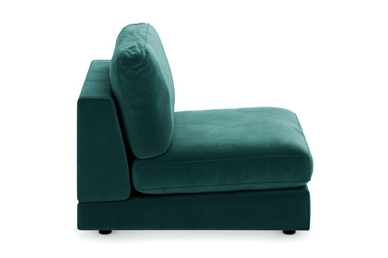 Arken 1-sits Mittmodul i Sammet 70 cm bred - Grön - Möbler - Vardagsrum - Soffor - Modulsoffor - Mittmodul