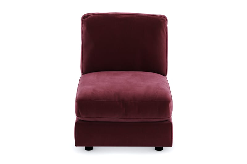 Arken 1-sits Mittmodul i Sammet 70 cm bred - Lila - Möbler - Vardagsrum - Soffor - Modulsoffor - Mittmodul