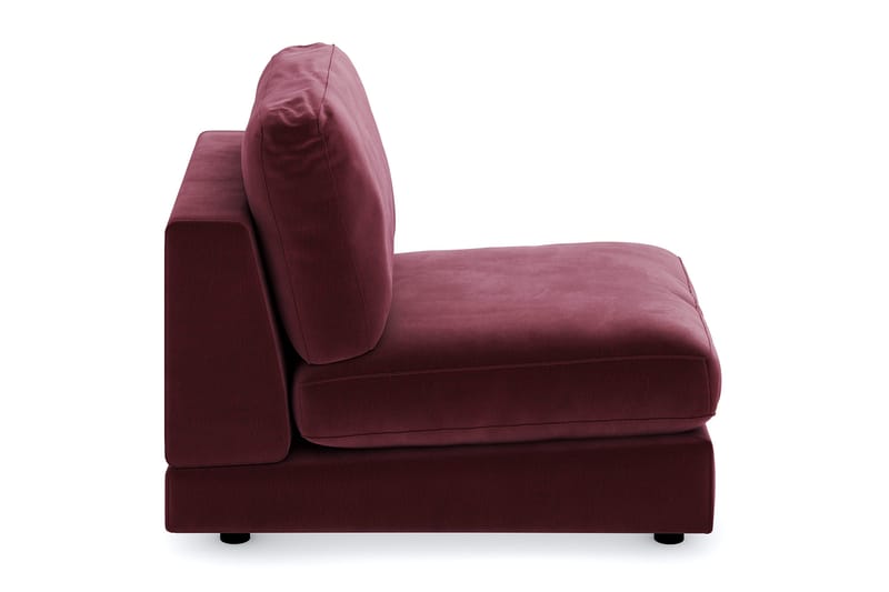 Arken 1-sits Mittmodul i Sammet 70 cm bred - Lila - Möbler - Vardagsrum - Soffor - Modulsoffor - Mittmodul