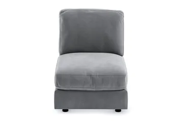 Arken 1-sits Mittmodul i Sammet 70 cm bred - Ljusgrå - Möbler - Vardagsrum - Soffor - Modulsoffor - Mittmodul