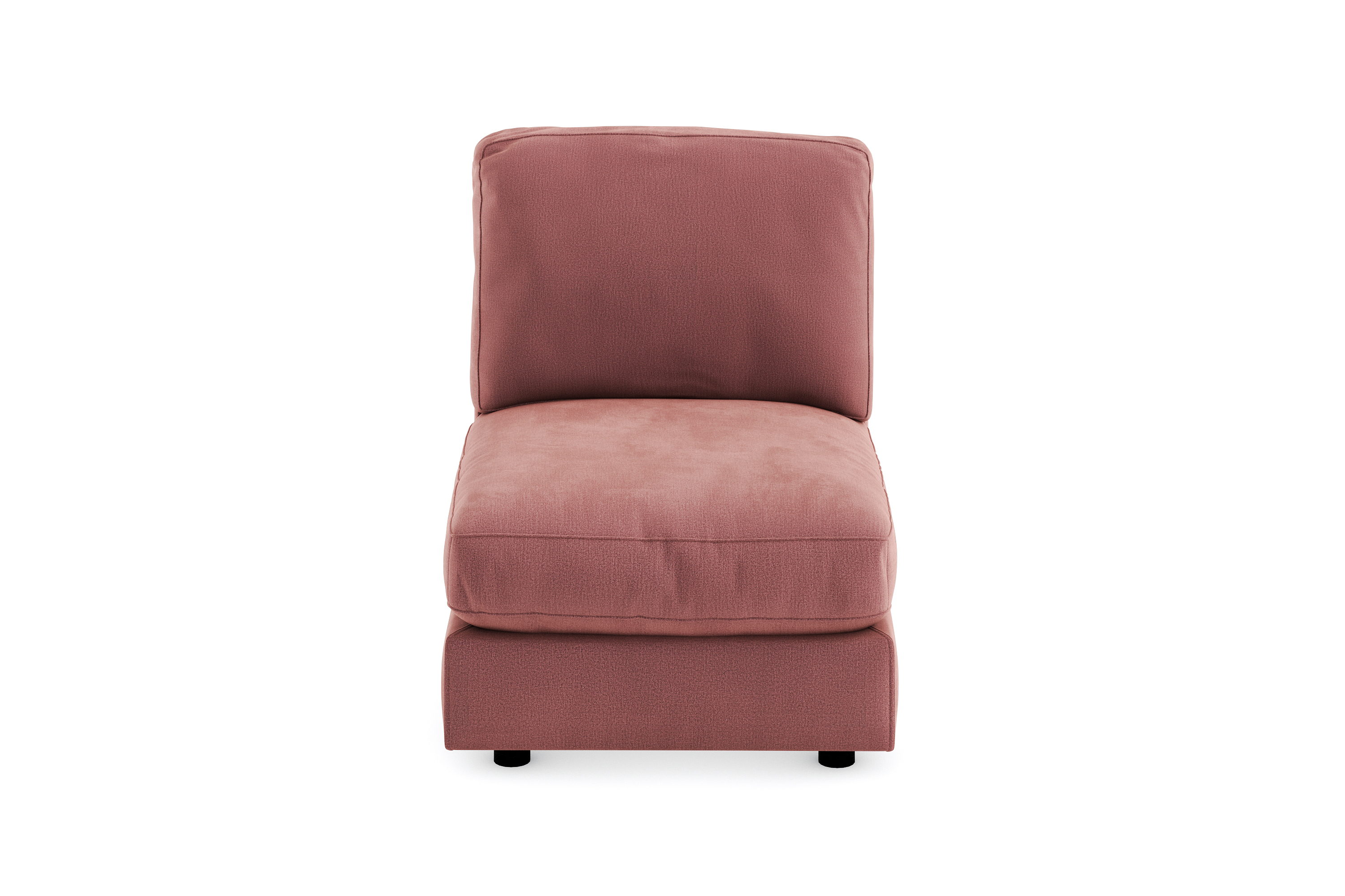 arken 1-sits mittmodul i sammet 70 cm bred - rosa