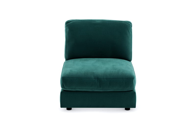 Arken 1-sits Mittmodul i Sammet 90 cm bred - Grön - Möbler - Vardagsrum - Soffor - Modulsoffor - Mittmodul