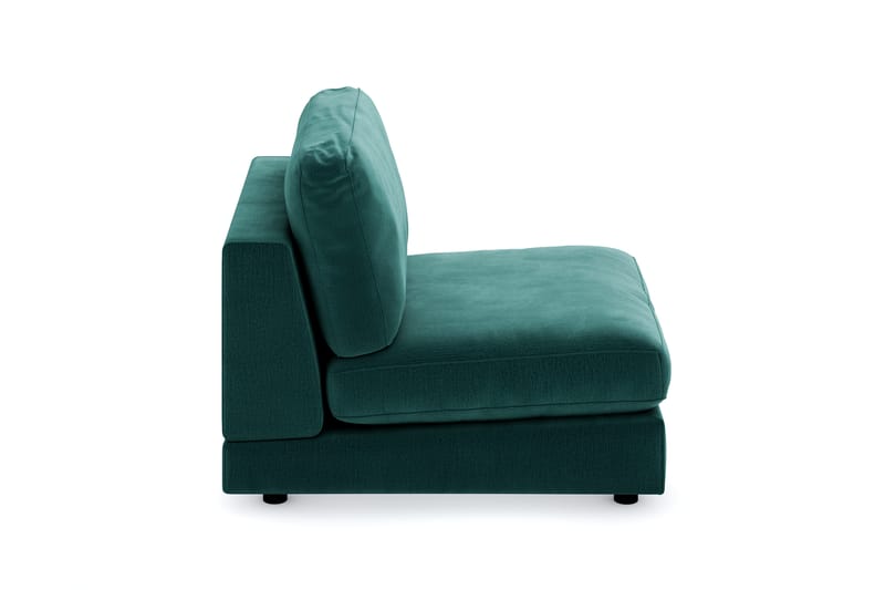 Arken 1-sits Mittmodul i Sammet 90 cm bred - Grön - Möbler - Vardagsrum - Soffor - Modulsoffor - Mittmodul
