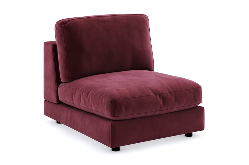 Arken 1-sits Mittmodul i Sammet 90 cm bred, Lila