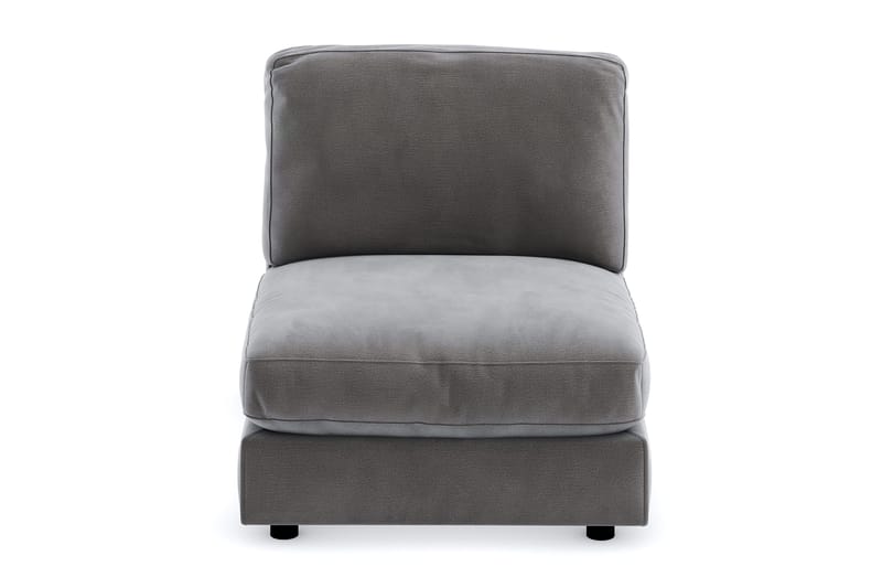Arken 1-sits Mittmodul i Sammet 90 cm bred - Mörkgrå - Möbler - Vardagsrum - Soffor - Modulsoffor - Mittmodul