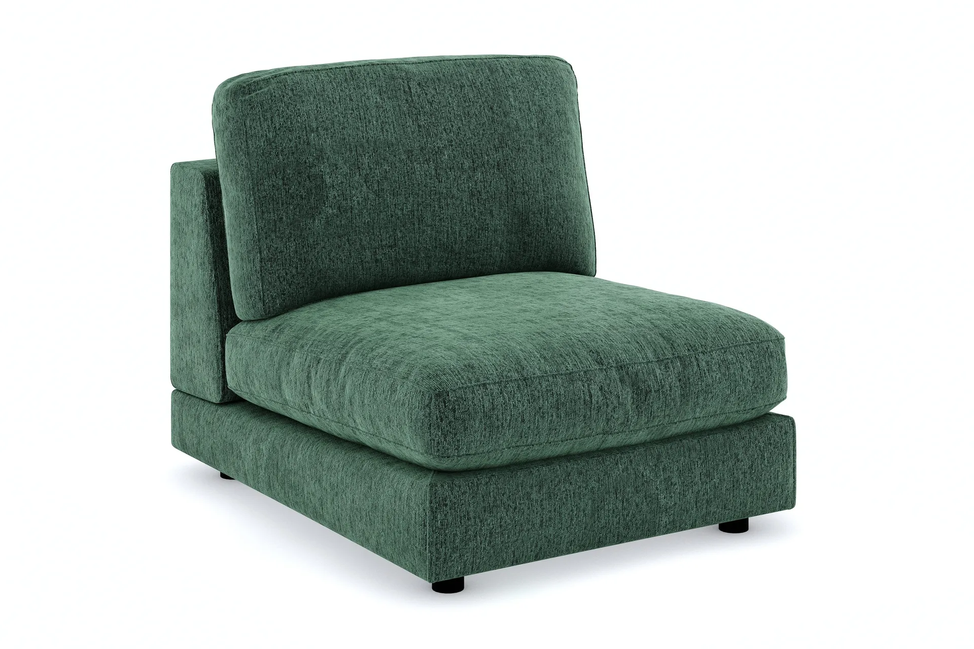 arken 1-sits mittmodul i sammet 90 cm bred - mörkgrön