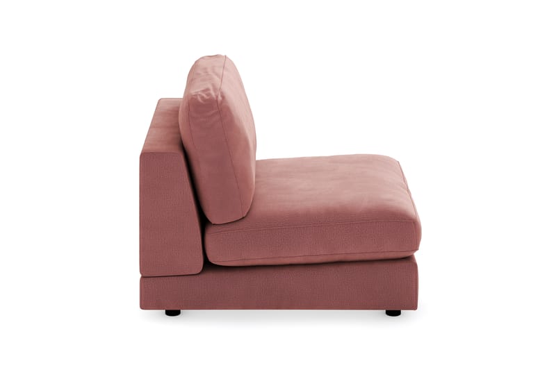Arken 1-sits Mittmodul i Sammet 90 cm bred - Rosa - Möbler - Vardagsrum - Soffor - Modulsoffor - Mittmodul