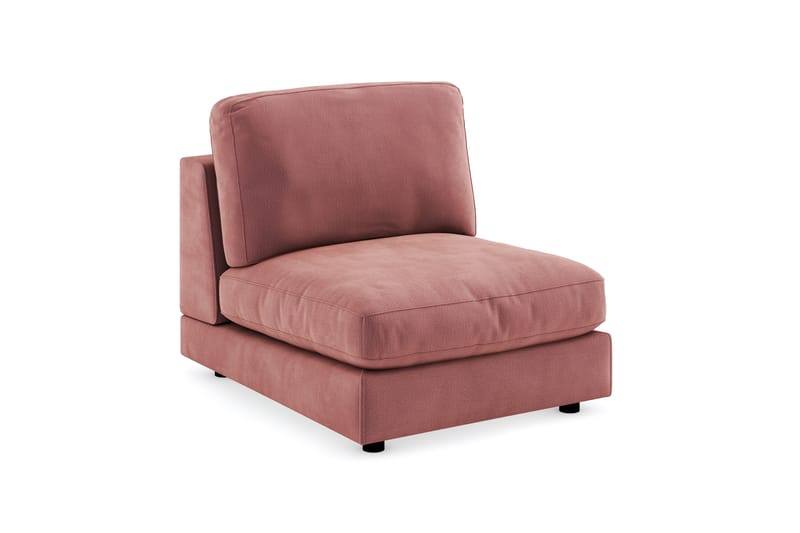 Arken 1-sits Mittmodul i Sammet 90 cm bred, Rosa