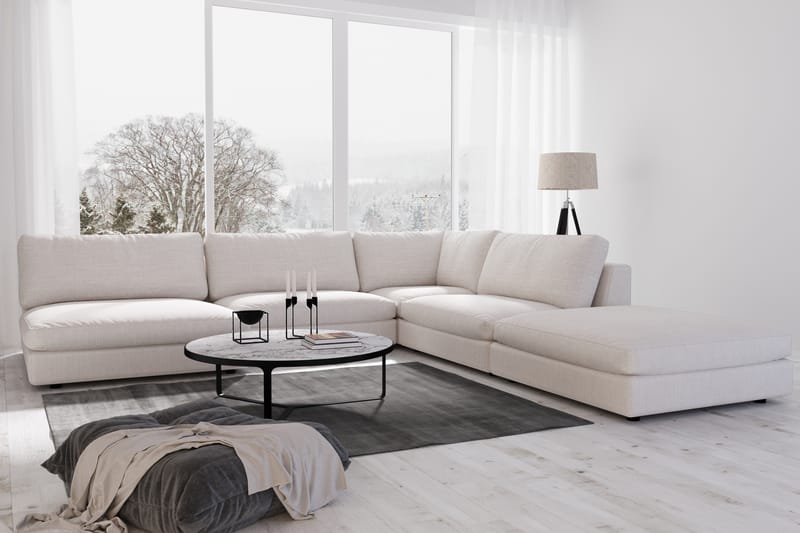 Arken 1-sits Mittmodul i Tyg 70 cm bred - Beige - Möbler - Vardagsrum - Soffor - Modulsoffor - Mittmodul