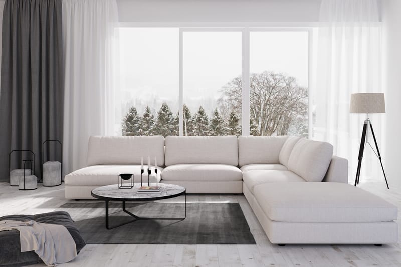 Arken 1-sits Mittmodul i Tyg 70 cm bred - Beige - Möbler - Vardagsrum - Soffor - Modulsoffor - Mittmodul