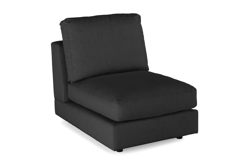 Arken 1-sits Mittmodul i Tyg 70 cm bred - Svart - Möbler - Vardagsrum - Soffor - Modulsoffor - Mittmodul