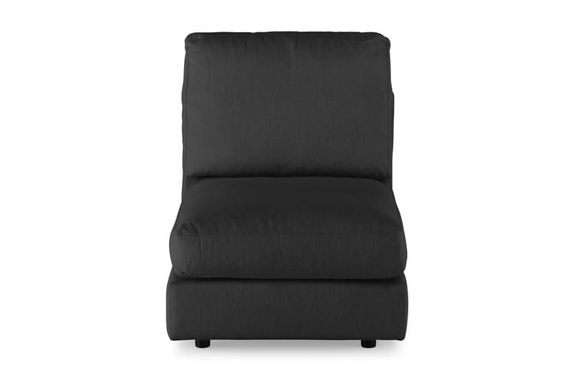 Arken 1-sits Mittmodul i Tyg 70 cm bred - Svart - Möbler - Vardagsrum - Soffor - Modulsoffor - Mittmodul