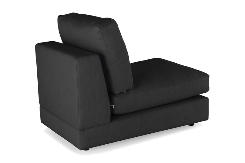 Arken 1-sits Mittmodul i Tyg 70 cm bred - Svart - Möbler - Vardagsrum - Soffor - Modulsoffor - Mittmodul