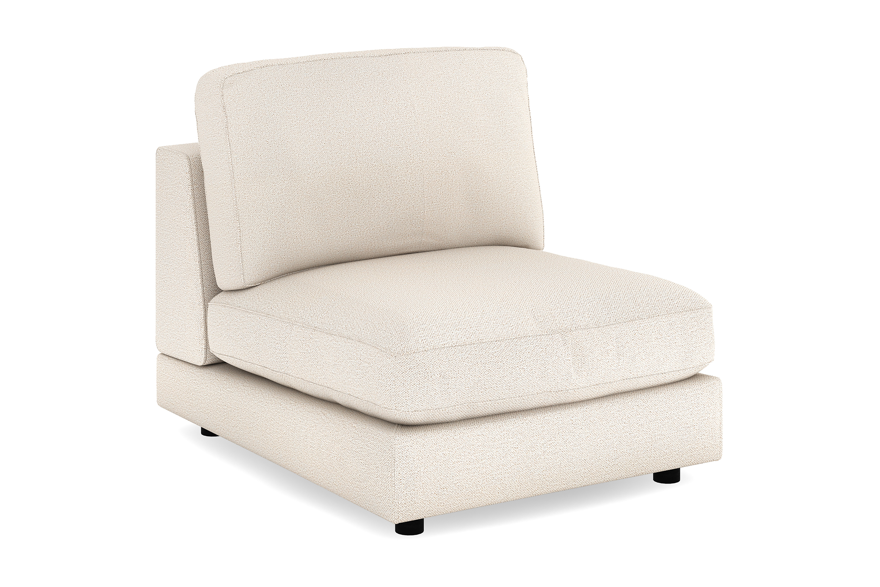 arken 1-sits mittmodul i tyg 90 cm bred - beige