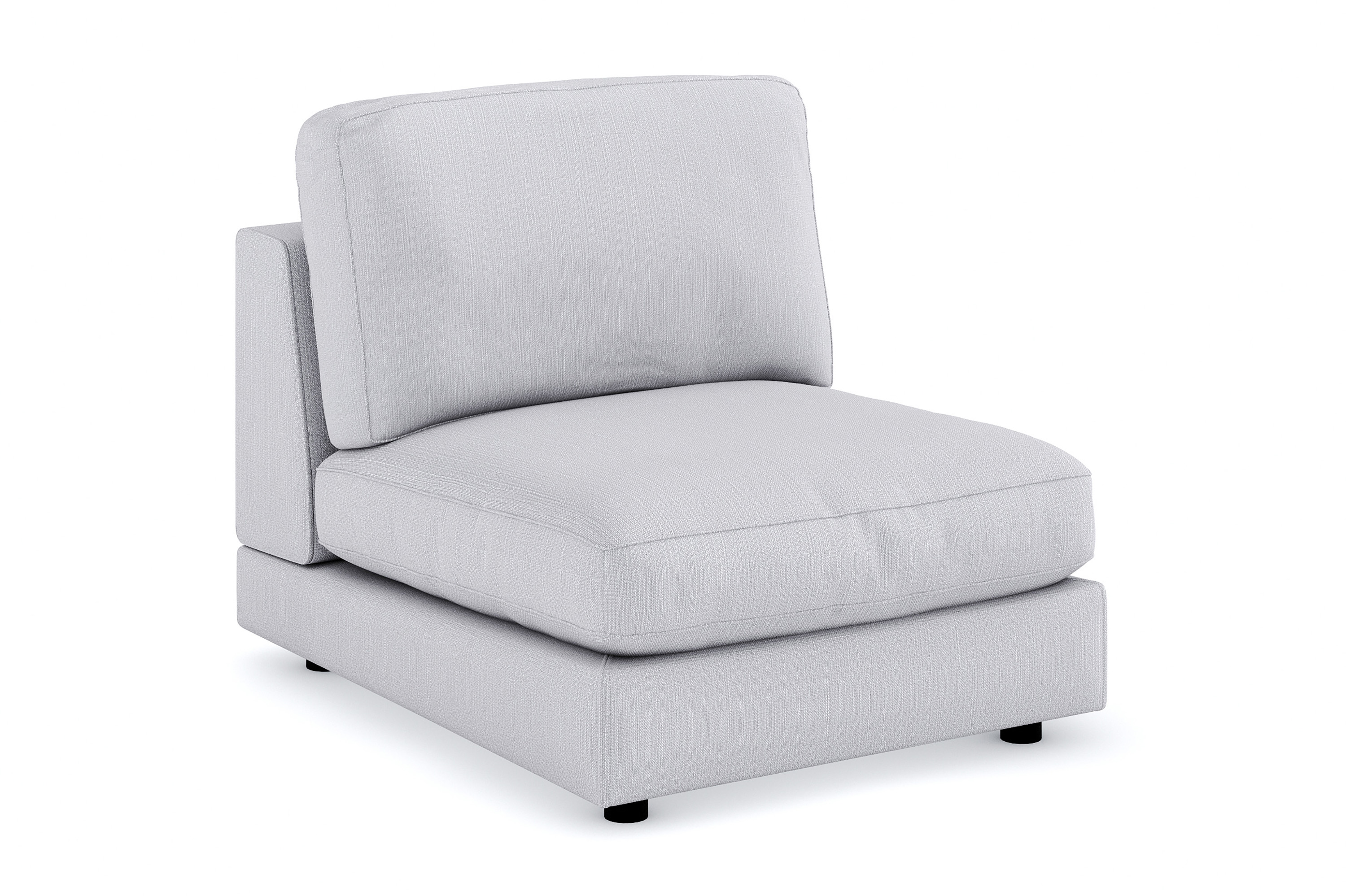 arken 1-sits mittmodul i tyg 90 cm bred - grå