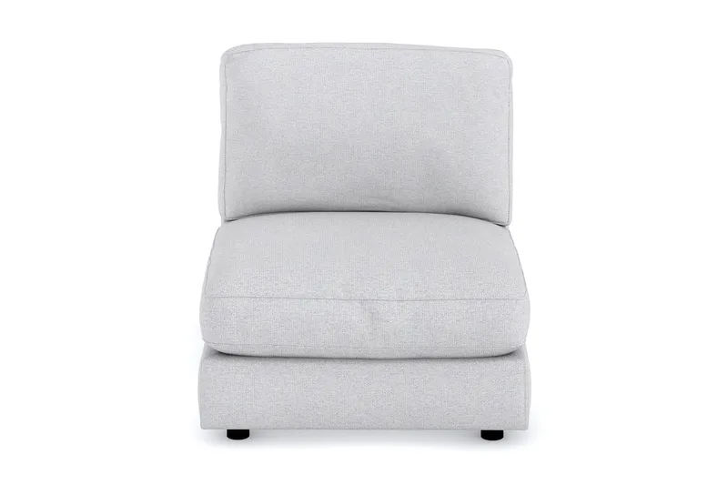 Arken 1-sits Mittmodul i Tyg 90 cm bred - Ljusgrå - Möbler - Vardagsrum - Soffor - Modulsoffor - Mittmodul