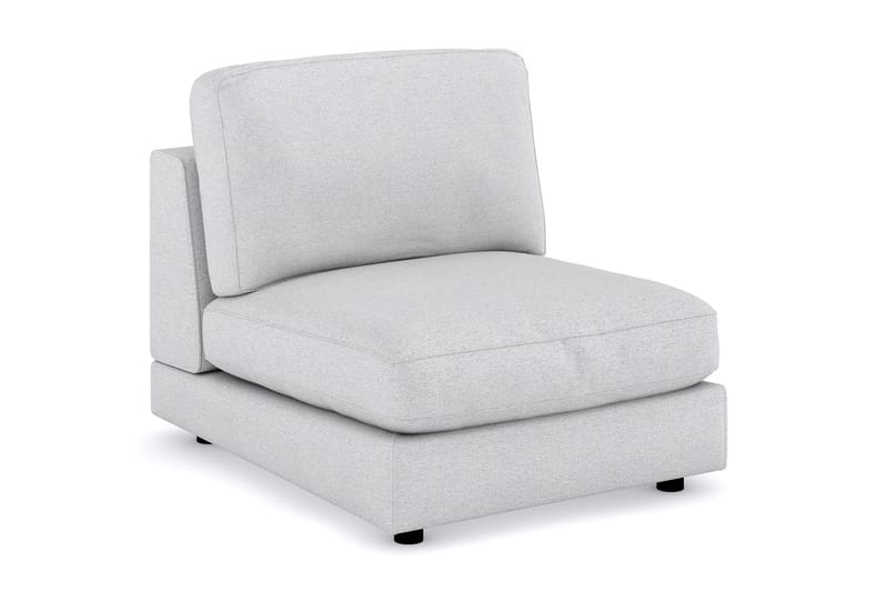 Arken 1-sits Mittmodul i Tyg 90 cm bred - Ljusgrå - Möbler - Vardagsrum - Soffor - Modulsoffor - Mittmodul