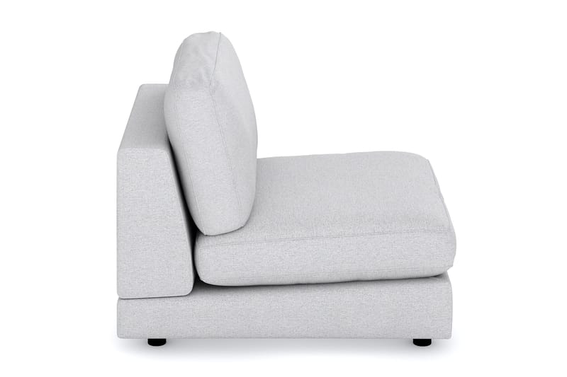 Arken 1-sits Mittmodul i Tyg 90 cm bred - Ljusgrå - Möbler - Vardagsrum - Soffor - Modulsoffor - Mittmodul