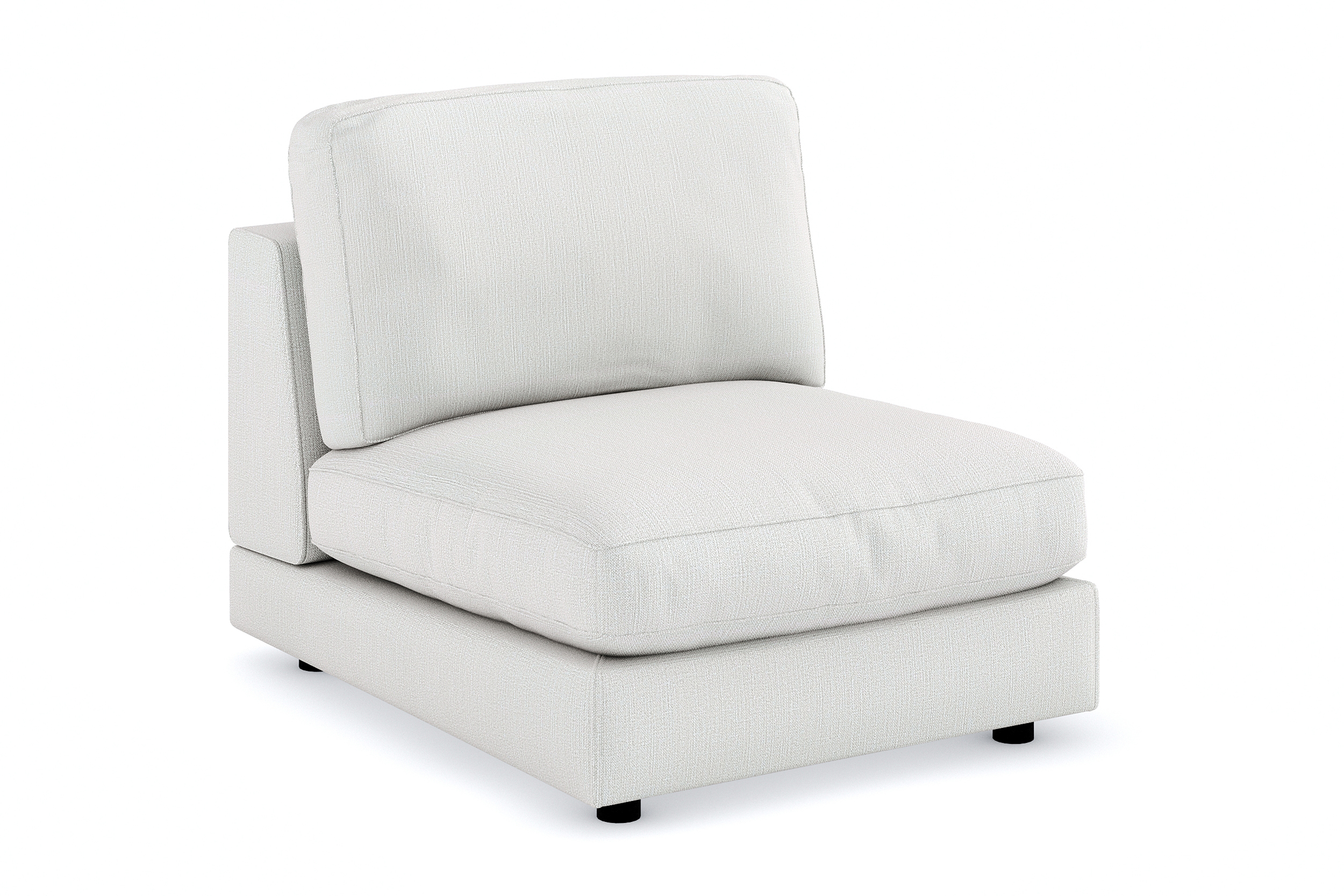 arken 1-sits mittmodul i tyg 90 cm bred - ljusgrå