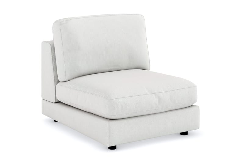 Arken 1-sits Mittmodul i Tyg 90 cm bred - Ljusgrå - Möbler - Vardagsrum - Soffor - Modulsoffor - Mittmodul