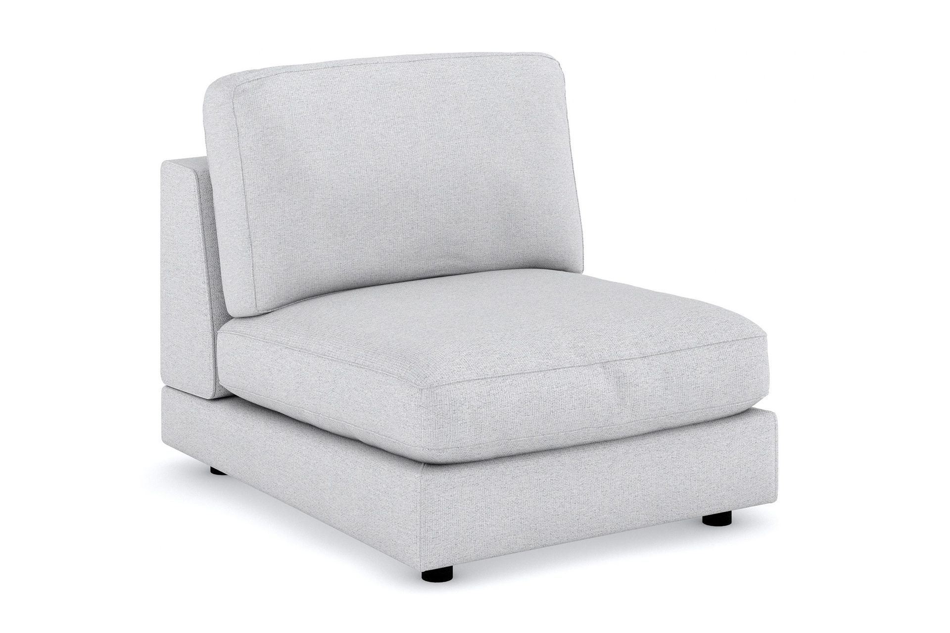 arken 1-sits mittmodul i tyg 90 cm bred - ljusgrå